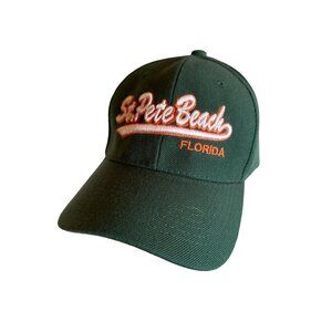 St. Pete Beach Florida Embroidered Green City Hunter Cap One Size Adjustable 100